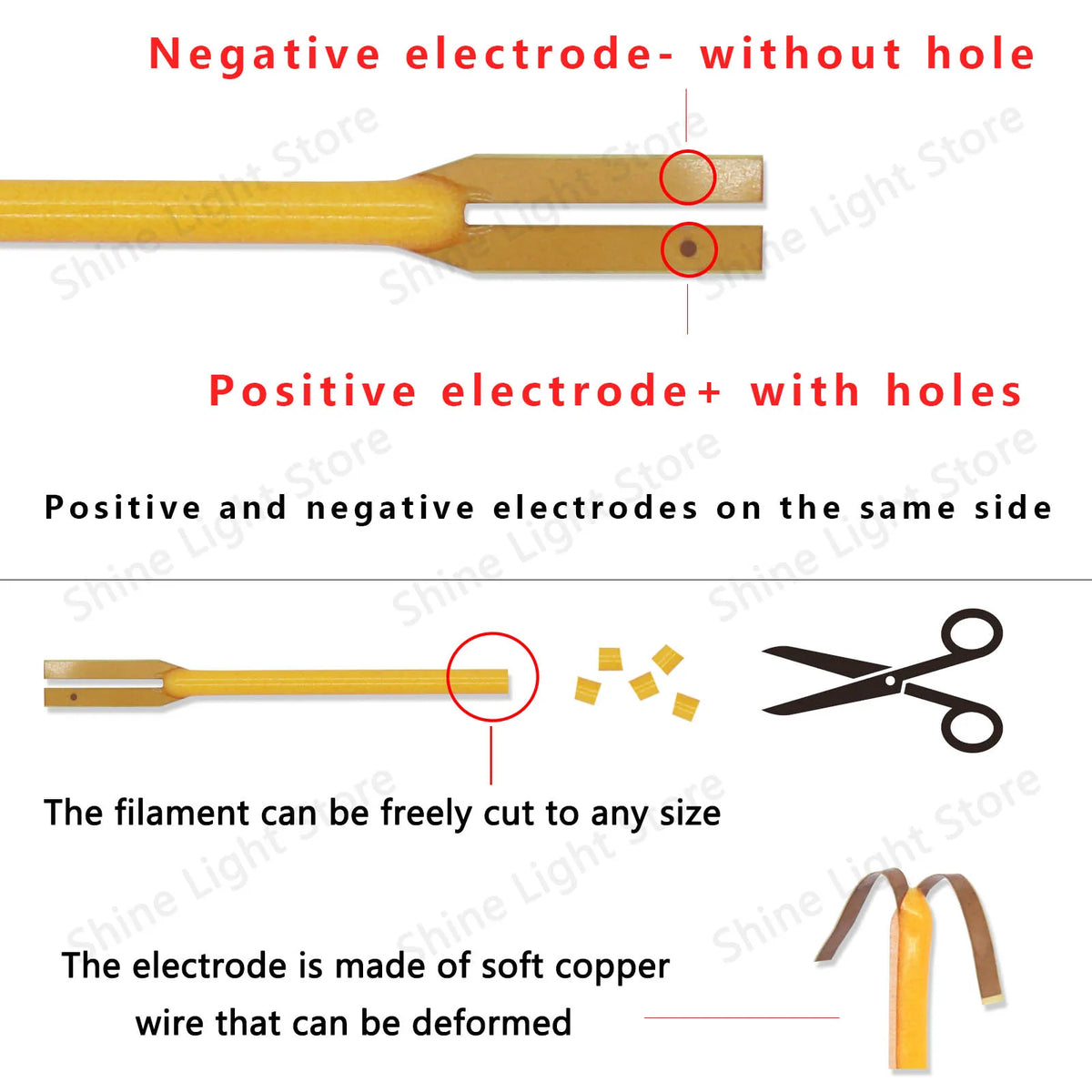 ampoules led filament flexibles 3v multicolores décoration diy éclairage moderne