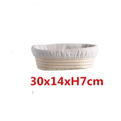 panier banneton rotin naturel fermentation pain toile intérieure beige clair classique