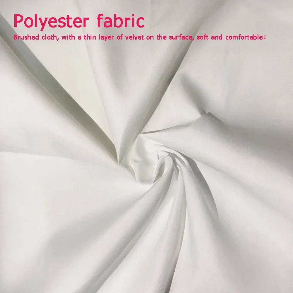 tapisserie moderne blanche velours machine lavable clips inclusion multiples tailles