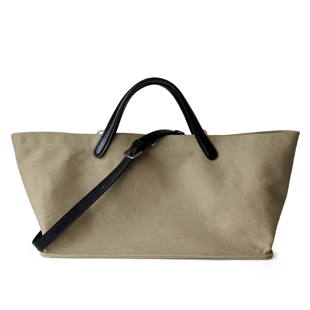 sac main toile beige bandoulière ajustable poches intérieures quatre saisons moderne chic