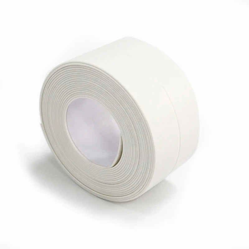 ruban adhésif étanche blanc opaque plomberie salle bains douche évier bain imperméable autocollant
