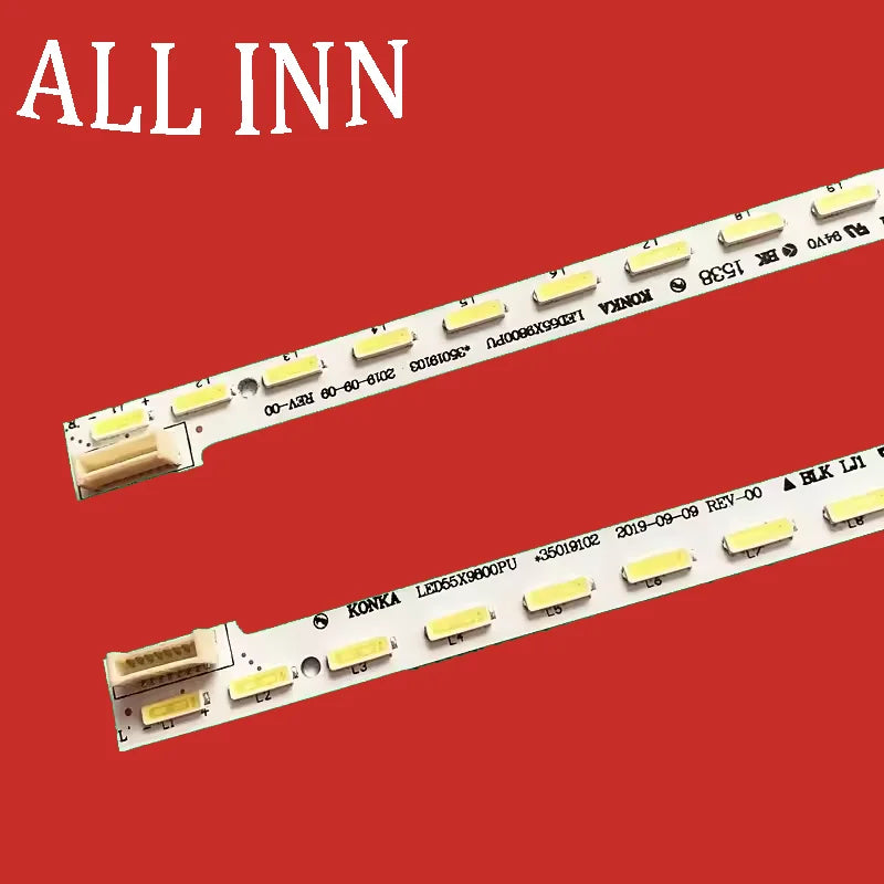 ruban led blanc 608mm 60 diodes 6v moderne connecteurs deux extrémités