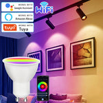 ampoule led gu10 5w 7w 9w wifi compatible alexa google assistant blanc moderne