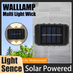 lumière solaire murale led blanc chaud blanc froid moderne minimalisteextérieur jardin