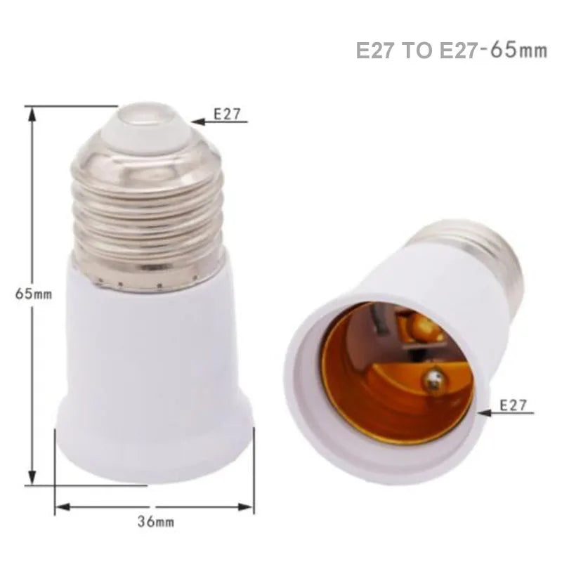 adaptateur culot e27 blanc moderne mat métal certification ccc extension lampe