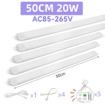 tube led blanc moderne 180v 180° hautes lumens 50000h blancs