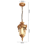 lampe suspendue pendentif bronze noir verre translucide classique baroque e27 chambre salon hall