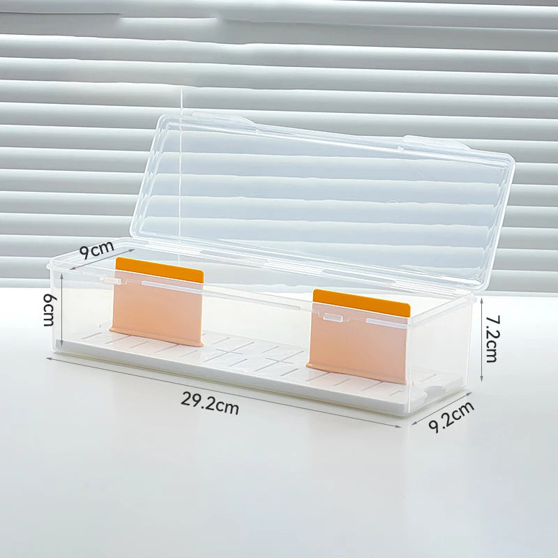 boîte rangement cartes transparente séparateurs réglables poignées moderne réutilisable respectueuse environnement articles divers organiser
