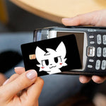 autocollants carte credit dessin animé chats moderne graphique