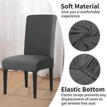 housses chaise gris uni adhésives modernes banquet mariage 4pc 8pc