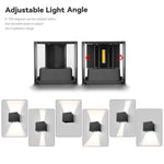 lampe murale moderne noire blanc 8w 4w 12v led cuisine salle manger