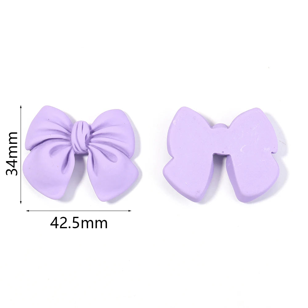 figurines kawaii rubans noues couleur diverse scrapbooking artisanat décoration moderne enfants clips