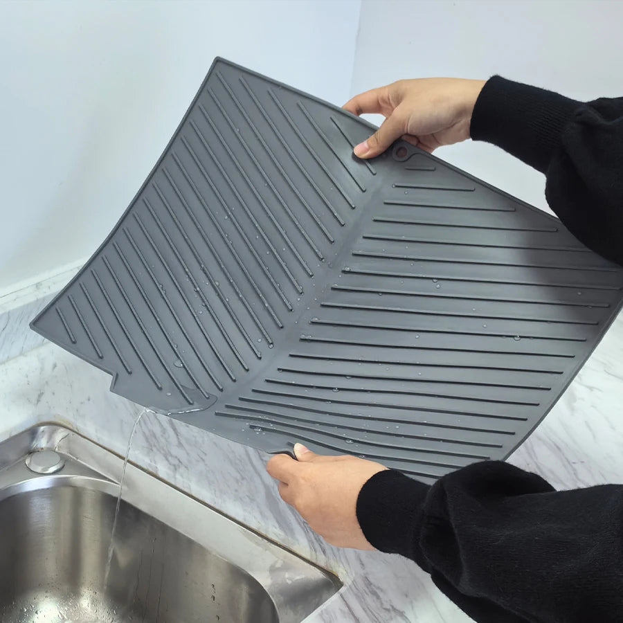 tapis isolation thermique silicone antidérapant respectueux environnement gris classique multifonctionnel haute temperature