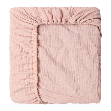 draps lit bébé coton 100% beige rose jaune rayures géométriques simple doux