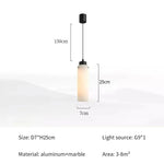 lampe suspendue marbre moderne blanc noir salle bain salon chambre