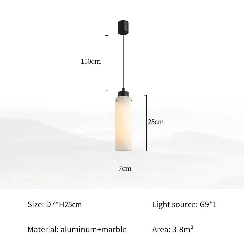 lampe suspendue marbre moderne blanc noir salle bain salon chambre