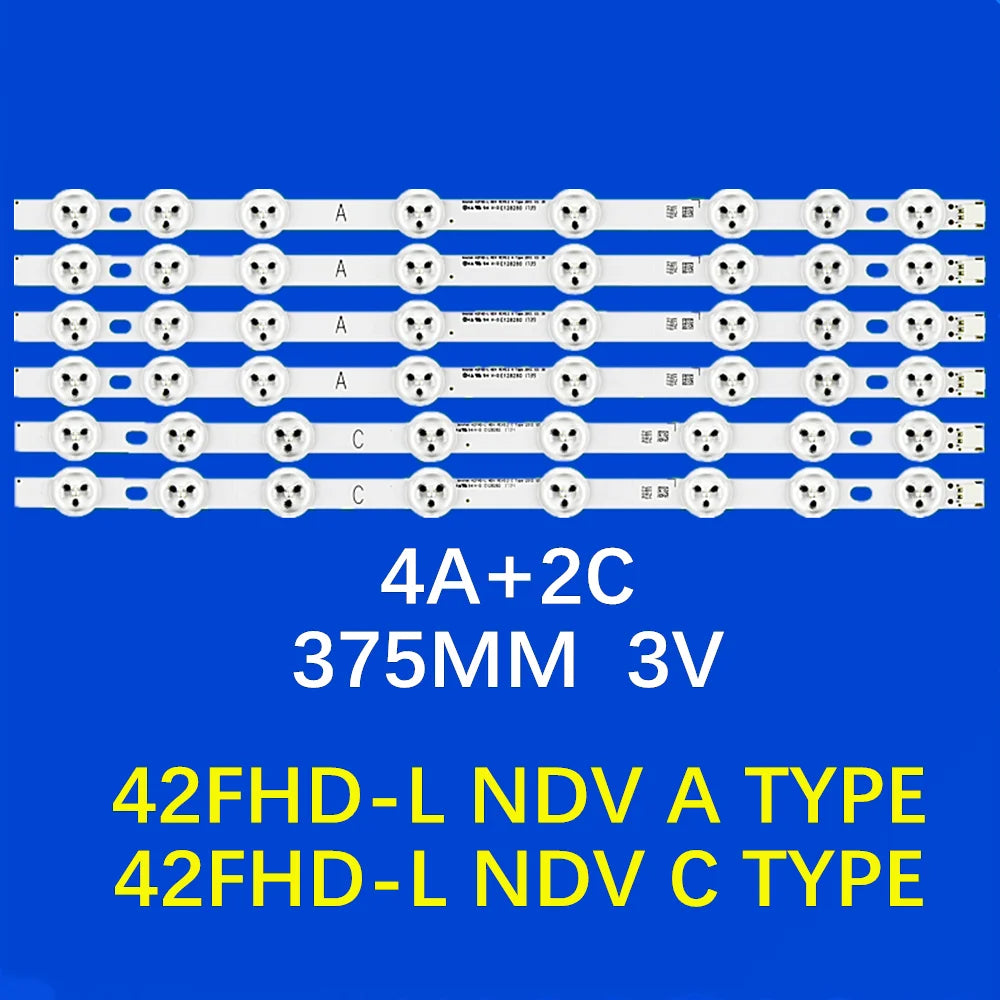 bande led décoration professionnelle flux lumineux blanc moderne autonome 375mm 6pcs opaque