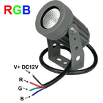 projecteur led extérieur rgb ip65 moderne 12v gris mat éclairage jardin led lignes controle