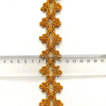 rubans décoratifs dentelle polyester mariage argent or vert motif géométrique classique adhésif