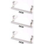porte serviettes mural acier inoxydable clips fixation moderne 23cm 36cm lisse argenté sans perçage