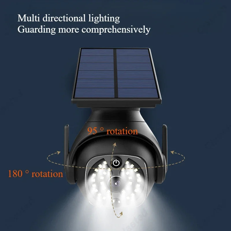 lampe solaire intelligente détecteur corps humain caméra surveillance éclairage extérieur ip65 led abs moderne