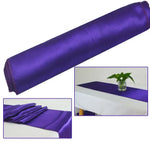chemin table violet uni satin moderne décoration mariage fête anniversaire maison luxe chic