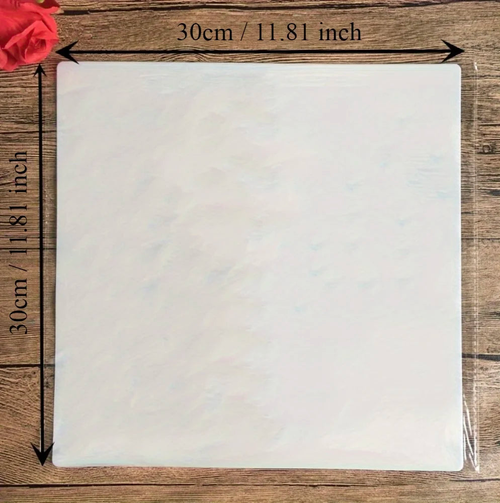 Stencil transparent floral laser cut artisanal 30x30cm peinture décoration scrapbooking