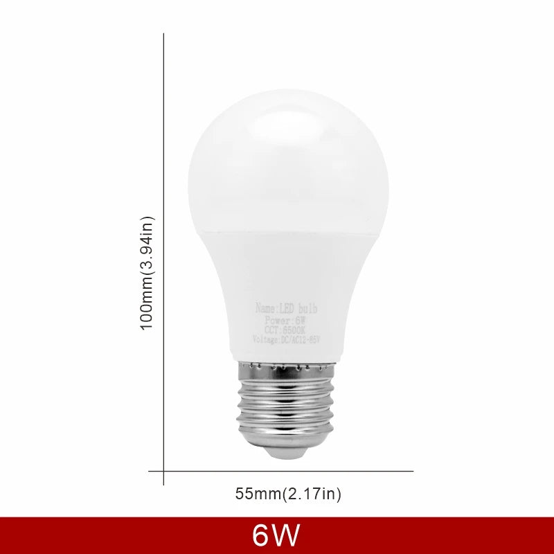 ampoule led e27 blanc froid chaud 12v 85v 3w 6w 9w 12w 15w 18w