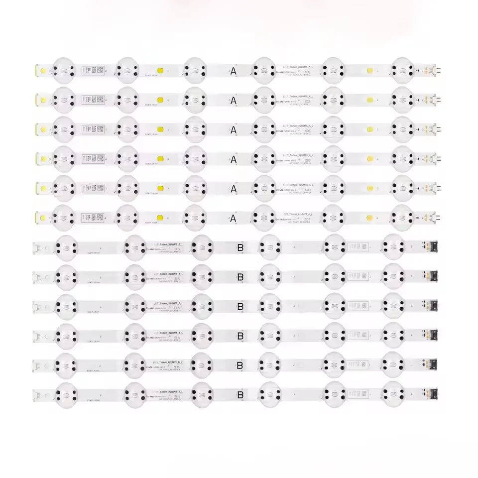 bande led transparente moderne connecteurs blancs kit 12 pièces rechargeables télévision