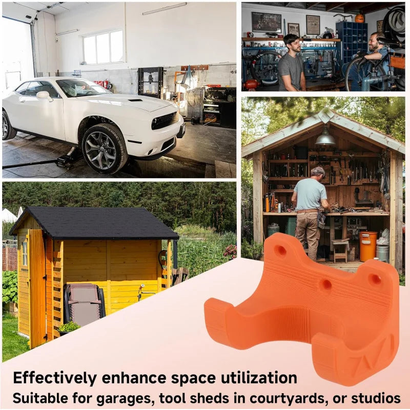 organisateur outils mur orange texturé supports vis garage atelier utilisation multiple fixations vis incluses