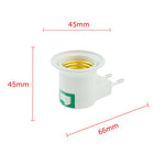 adaptateur prise murale blanc moderne ampoule E27 douille led conversion EU US plug pièces