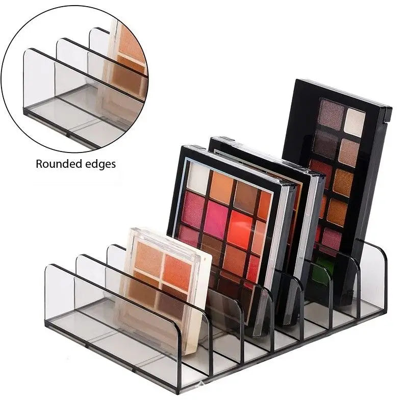 boîte rangement cosmétiques transparente moderne palette fards poudre parfum sans fixation plastique