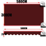 bannière d'étendage rayée moderne imperméable protection balcon jardin bleu marine rouge vert
