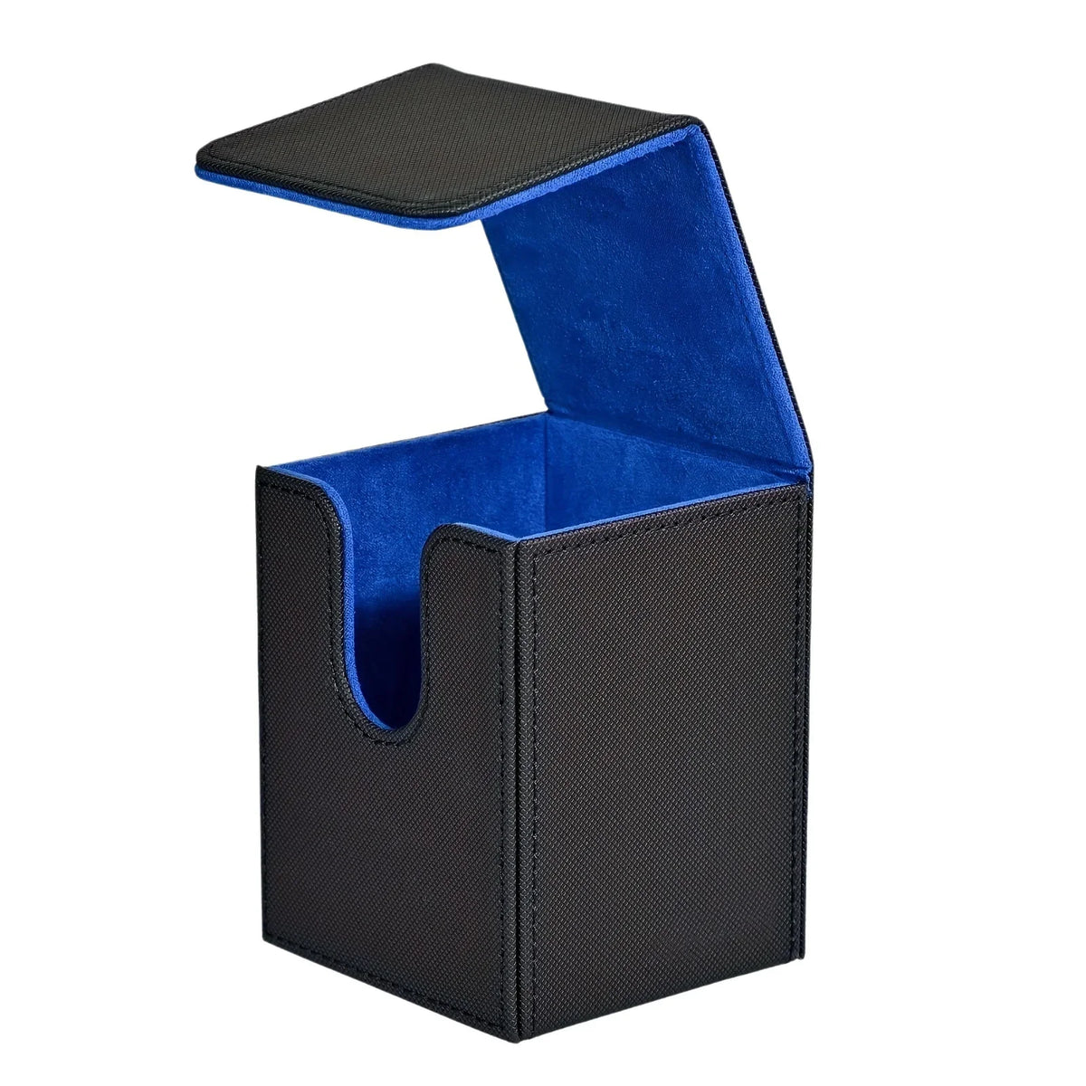boîte rangement cartes jeu collection protection texturée moderne noir bleu rouge gris
