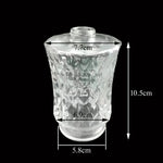 distributeur savon liquide verre blanc moderne fixation murale sans motif mousse Pompe intégrée clean