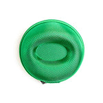 étuis ronds montres couleurs bleu gris noir vert tissés modernes fermeture glissière simili cuir