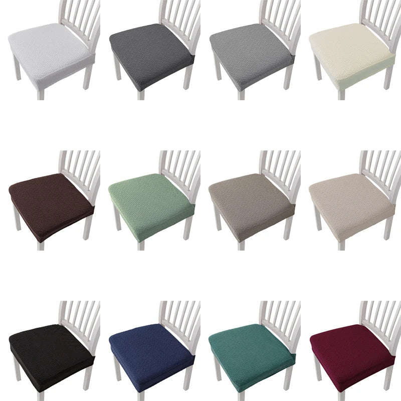 coussin chaise moderne tissé carreaux noir gris vert beige élasthanne polyester lavable adhésif protection