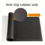 tapis antidérapant moderne noir gris résistant l'eau anti bactéries imperméable hexagonal porte bain sol