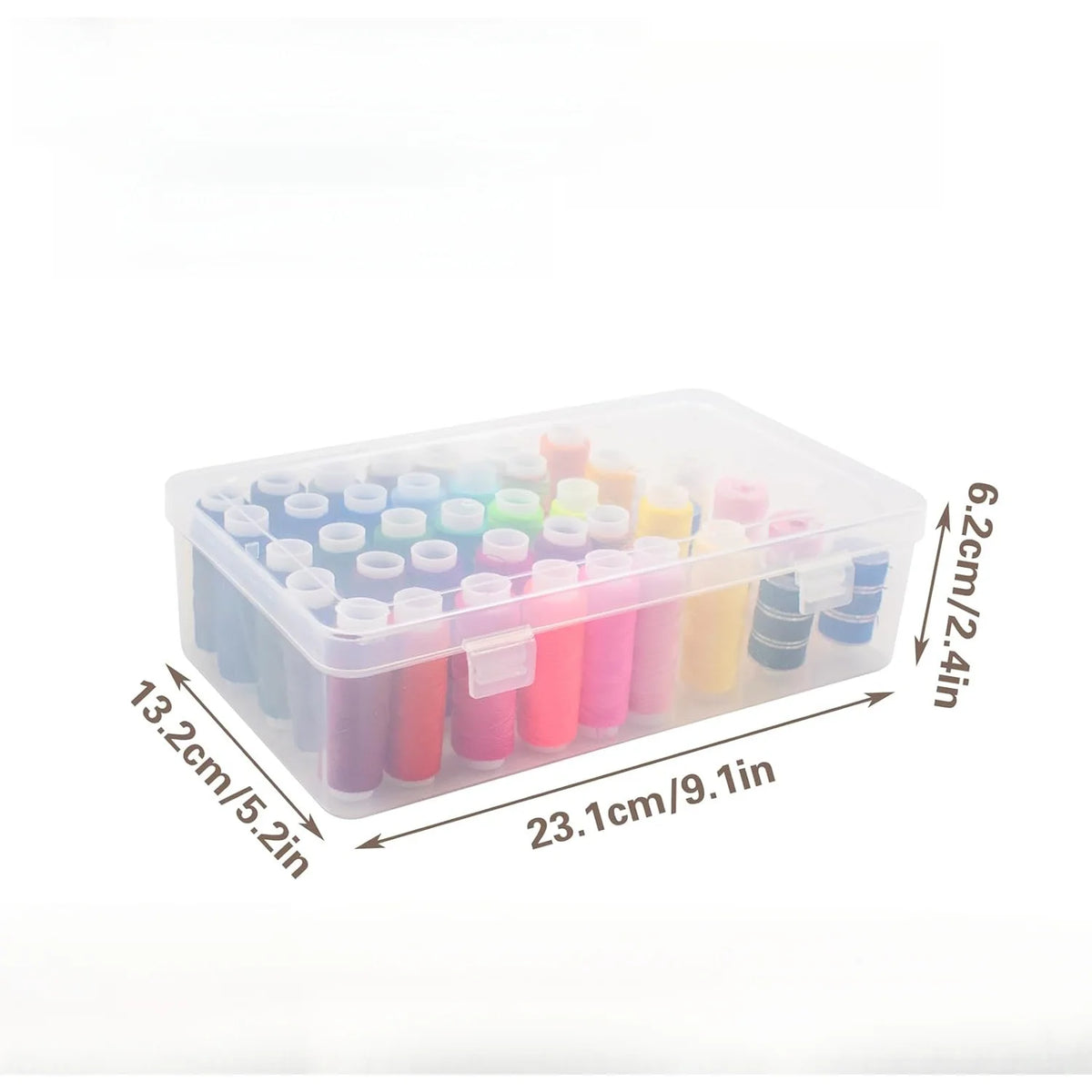 boîtes rangement bobines fil couture multicolores opaques standard artisanat DIY
