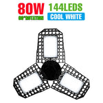 lampe garage led noir moderne grille hexagonale 1000 lumens 20000 heures 2700k 6500k