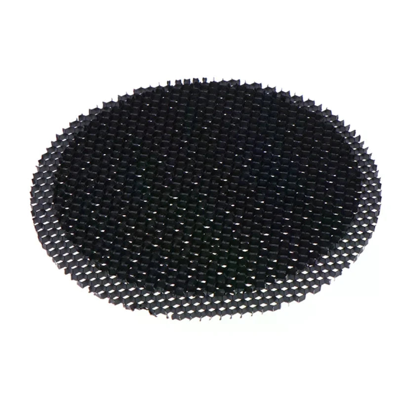 grille circulaire led noir maille fine moderne éclairage doux antiéblouissement chambre salon