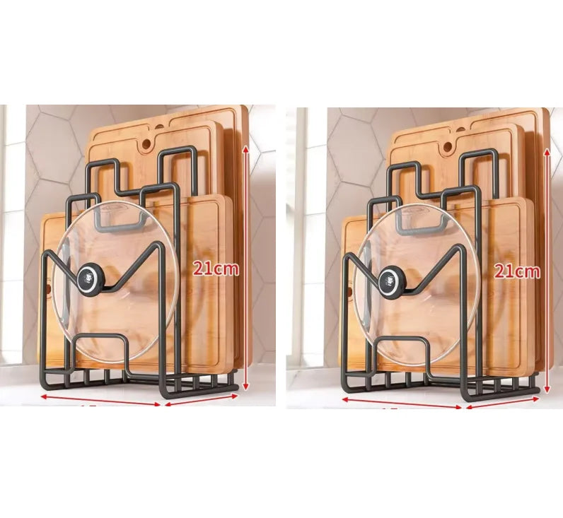 porte plaque cuisson porte serviette porte couvercle adhésif moderne minimaliste bois naturel noir