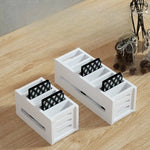 organisateur moderne blanc grille noire réutilisable porte cartes disques durs rangement vertical.storage.box
