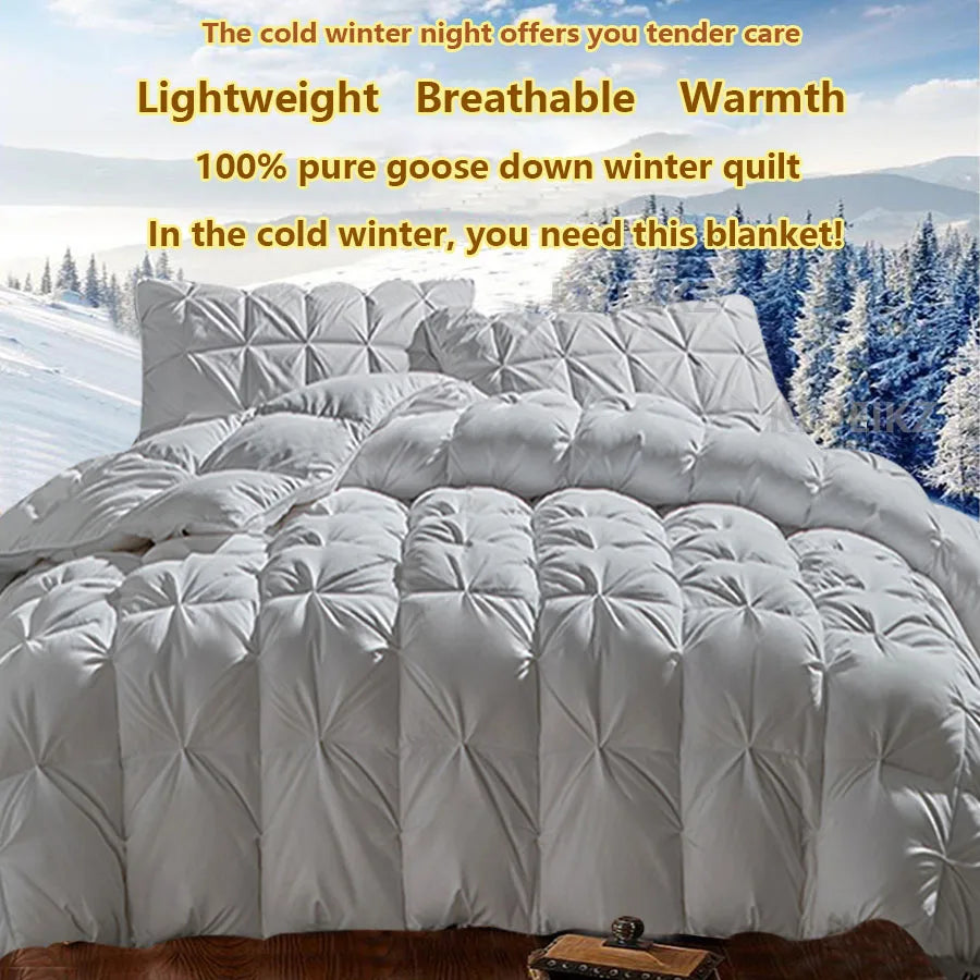 couette blanche hiver matelassée motif carrés doublure coton polyester légère moderne