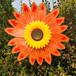 décoration jardin éolienne fleur couleurs vert rouge jaune bleu violet moderneextérieur fixe tringle