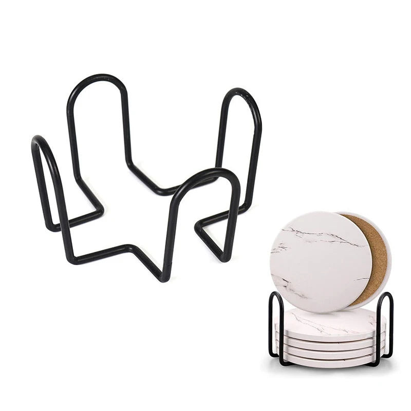 supports dessous verre moderne métal carré tapis coussinets divers motifs textures minimaliste respectueux environnement