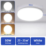 plafonnier led moderne blanc rond ultra mince éclairage quotidien surface opaques vis câbles électriques