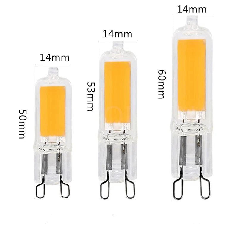 Ampoule LED G9 transparente jaune moderne 5500 7000K 500 999 lumens 80000h