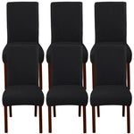 housse chaise velours motif feuilles extensible élastique fauteuil salle manger moderne