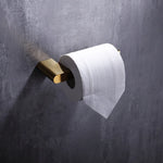 accessoires salle bain doré moderne porte serviettes fixations murales ensemble quincaillerie
